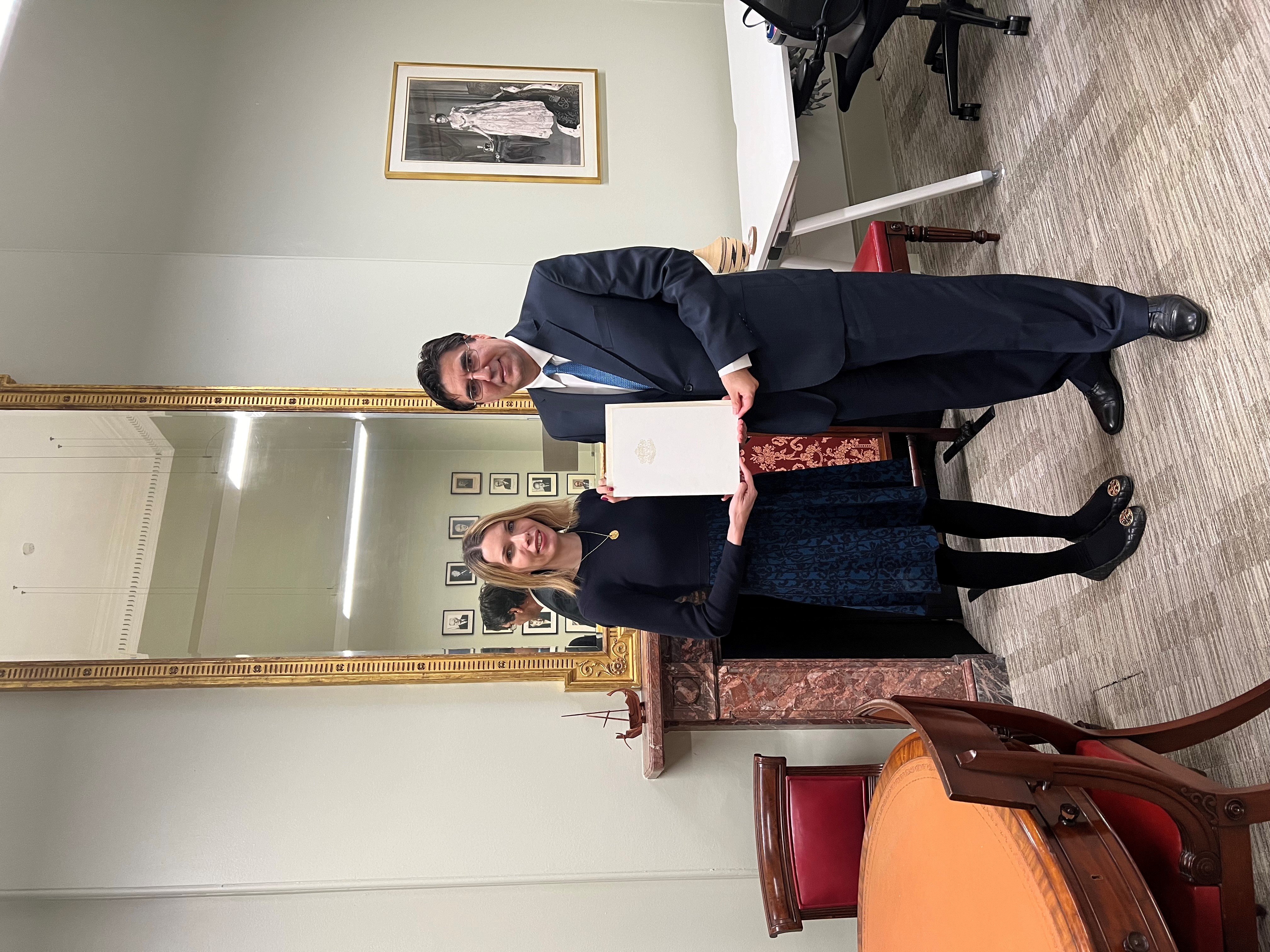 The newly appointed Ambassador of Bulgaria in Great Britain Tihomir Stoychev handed over copies of his credentials